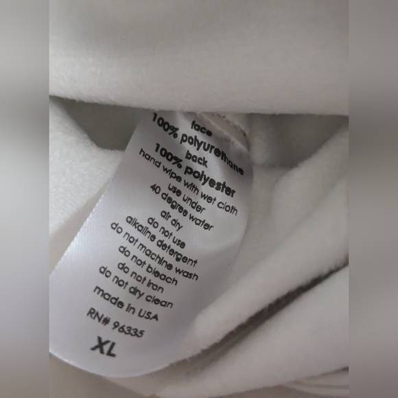 Susana Monaco Faux Leather Mini Slit Dress Size XL NWT Blanched Almond - Picture 7 of 12